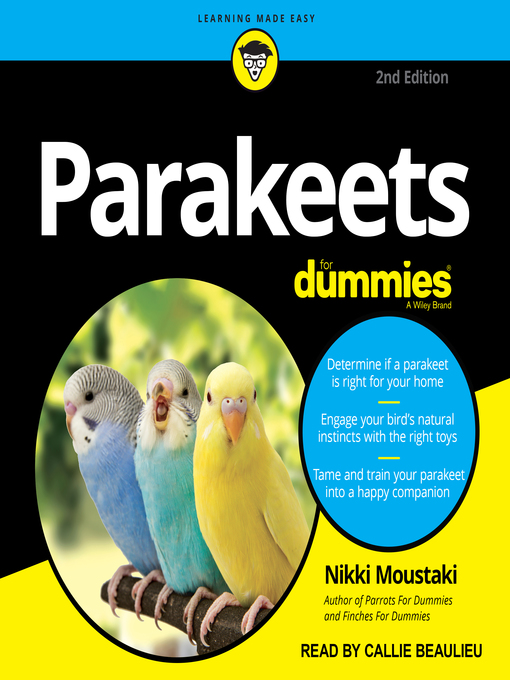 Title details for Parakeets For Dummies by Nikki Moustaki - Wait list